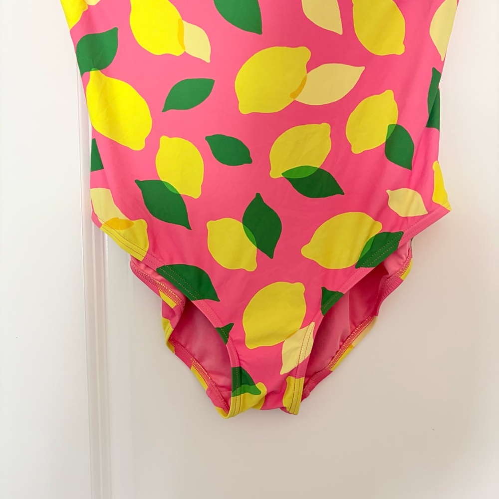 Kate Spade Women’s Pink Lemon-Print One-Piece Swimsuit - Picture 4 of 16